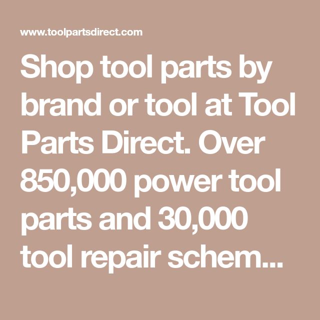 tool shop brand replacement parts